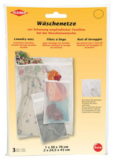 KLEIBER Wäschenetz-Set, mit Reißverschluss, 3-teilig, weiß