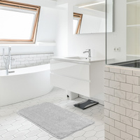 Linden Berg Badvorleger, 500 x 550 mm, Mikrofaser, natur