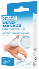 HARO Wundauflage, aus Baumwolle, weiß, 3er Pack
