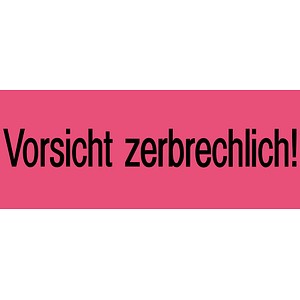 HERMA Hinweisetiketten "Vorsicht zerbrechlich!", 39 x 118 mm - für den Markt: D