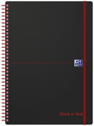 Oxford Black n' Red Collegeblock, DIN A4, liniert, PP