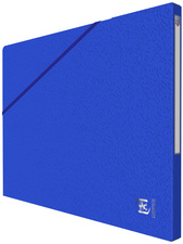 HAMELIN ELBA Eckspannermappe Alpina, DIN A4, Karton, blau aus 0,5 mm glänzendem