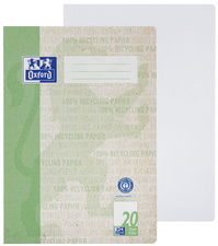 Oxford Schulheft "Recycling", DIN A4, 16 Blatt, Lineatur 20