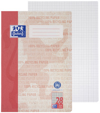 Oxford Schulheft "Recycling", DIN A4, 16 Blatt, Lineatur 28