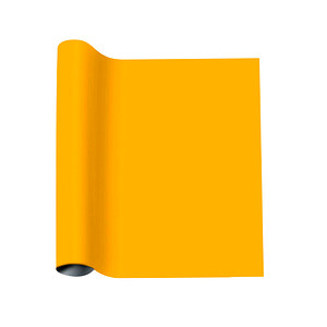 plottiX PremiumFlock Aufbügelfolie sonnengelb Flock-Folie 32,0 x 50,0 cm,  1 Rolle