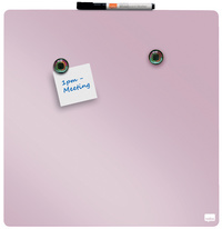 nobo Weißwandtafel, quadratisch, (B)360 x (H)360 mm, rosa