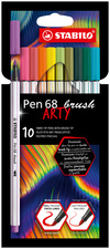 STABILO Pinselstift Pen 68 brush ARTY, 18er Kartonetui