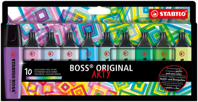 STABILO Textmarker BOSS ORIGINAL, 10er Karton-Etui ARTY