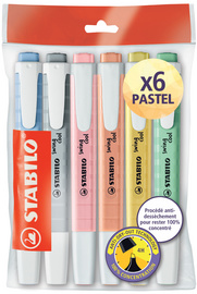 STABILO Textmarker swing cool PASTEL, 6er Ecopack