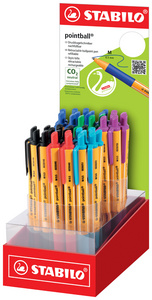 STABILO Druckkugelschreiber pointball, 38er Display