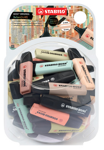 STABILO Textmarker BOSS ORIGINAL NatureCOLORS, 60er Display