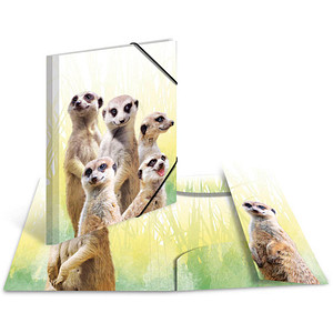 3 HERMA Zeichenmappen DIN A3 Erdmännchen