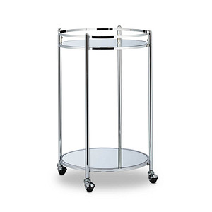 relaxdays Servierwagen silber 50,0 x 50,0 x 75,0 cm