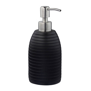 relaxdays Seifenspender 10031053_46 schwarz Kunststoff 300,0 ml