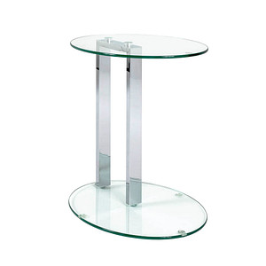 HAKU Möbel Beistelltisch Glas transparent 45,0 x 35,0 x 50,0 cm