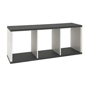 HAKU Möbel Aktenregal granitoptik, weiß 117,0 x 30,0 x 50,0 cm