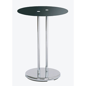 HAKU Möbel Beistelltisch Glas schwarz 40,0 x 40,0 x 55,0 cm