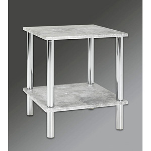 HAKU Möbel Beistelltisch Holz Betonoptik 39,0 x 39,0 x 47,0 cm