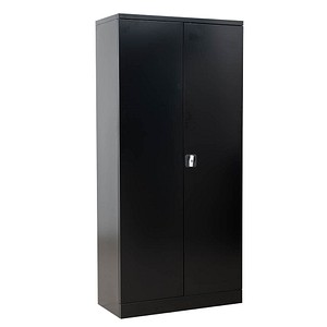 Gürkan Putzmittelschrank 110092 schwarz 92,0 x 42,0 x 195,0 cm