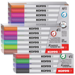 Kores Non-Permanent Marker "K MARKER W1", 10er Etui