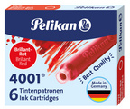 Pelikan Tintenpatronen 4001 TP/6, brillant-rot