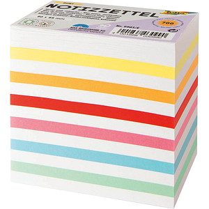 folia Notizzettel farbsortiert 5,5 x 9,0 cm, ca. 700 Blatt, 1 Pack