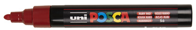 POSCA Pigmentmarker PC-5M, rubinrot