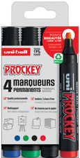 uni-ball Permanent-Marker PROCKEY PM126/4 PF, 4er-Set