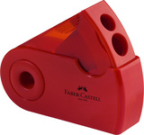 FABER-CASTELL Doppelspitzdose SLEEVE, rot/blau