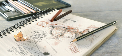 FABER-CASTELL Künstlerkreide PITT, schwarz gebrannt soft FABER-CASTELL Künstlerkreide PITT, schwarz gebrannt soft