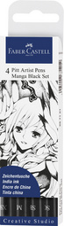 FABER-CASTELL Tuschestift PITT artist pen, 4er Etui Manga FABER-CASTELL Tuschestift PITT artist pen, 4er Etui Manga
