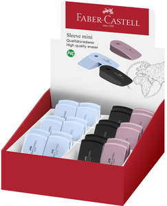 FABER-CASTELL Kunststoff-Radierer SLEEVE MINI, sortiert