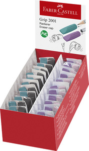 FABER-CASTELL Radierer GRIP ERASER CAP, im Display
