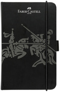 FABER-CASTELL Notizbuch, DIN A6, kariert, schwarz