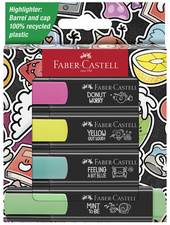 FABER-CASTELL Textmarker TEXTLINER 46 GRAFFITI, 4er Etui