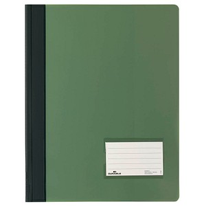 10 DURABLE Schnellhefter DURALUX Kunststoff grün DIN A4 überbreit