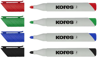 Kores Whiteboard- & Flipchart-Marker "ECO XW1", 4er Etui