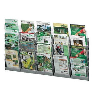 PAPERFLOW Wandprospekthalter "INTEGRAL", A4, 4 Fächer (4064X20.35)