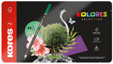 Kores Dreikant-Buntstifte "KOLORES SELECTION", 72er Etui