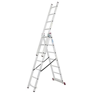 KRAUSE Vielzweckleiter CORDA alu 3x 7 Sprossen, H: 200,0 cm KRAUSE Vielzweckleiter CORDA alu 3x 7 Sprossen, H: 200,0 cm
