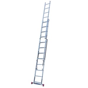 KRAUSE Vielzweckleiter CORDA alu 3x 8 Sprossen, H: 225,0 cm