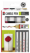 Marabu Kerzenmalfarbe "Candle Liner", 4er Set