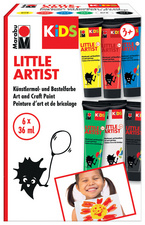 Marabu KiDS Bastelfarbe Little Artist, 36 ml, 12er Set