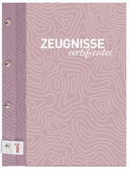 ROTH Zeugnismappe Pattern mit Buchschrauben "Dusty Rose"