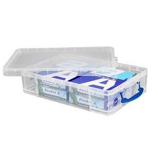 Really Useful Box Aufbewahrungsbox 24,5 Liter, transparent (24839955)