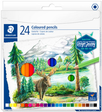 STAEDTLER Buntstift Design Journey, 24er Kartonetui Sechskantstift