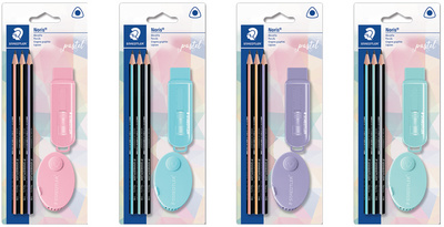 STAEDTLER Schreibset Noris pastel, 5-teilig, Blister Lieferung erfolgt farbig s
