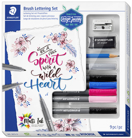 STAEDTLER Schreibset Brush Lettering Set, 9-teilig