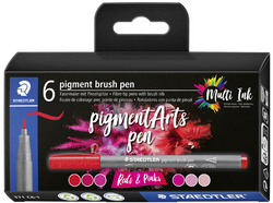 STAEDTLER Fasermaler pigment brush pen "Reds & Pinks"