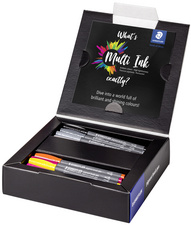 STAEDTLER Fasermaler pigment brush pen, 24er Kartonetui